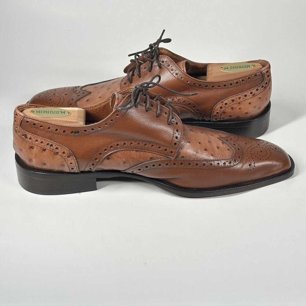 Cerruti Brown Mens Italian Leather Oxford Dress Shoes/ Made in Italy/ 44 - 11 - Picture 8 of 16